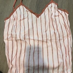 Victoria's Secret Pink and Brown Striped Camisole